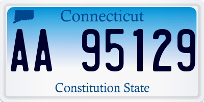 CT license plate AA95129