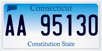 CT license plate AA95130