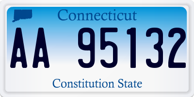 CT license plate AA95132