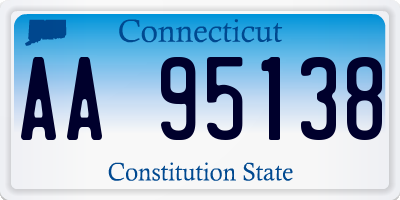 CT license plate AA95138