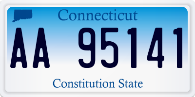 CT license plate AA95141