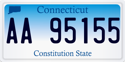 CT license plate AA95155