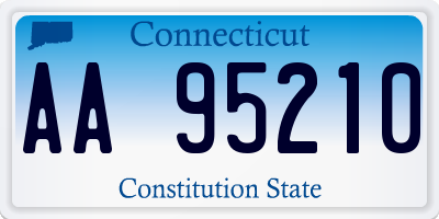 CT license plate AA95210