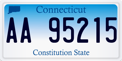 CT license plate AA95215