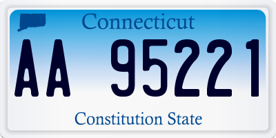 CT license plate AA95221