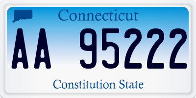 CT license plate AA95222