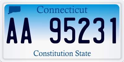 CT license plate AA95231