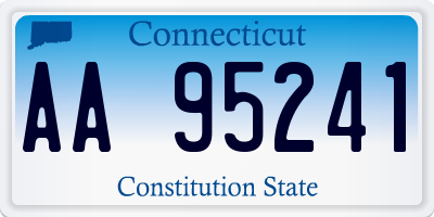 CT license plate AA95241