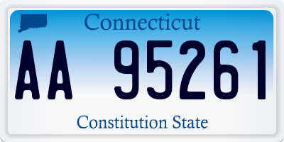 CT license plate AA95261