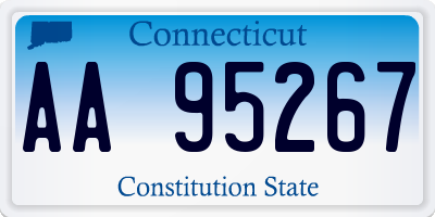 CT license plate AA95267