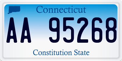 CT license plate AA95268