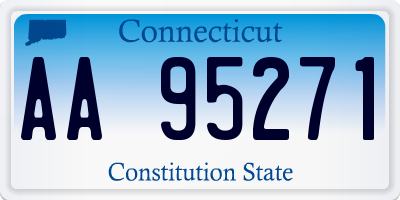 CT license plate AA95271