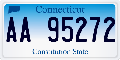 CT license plate AA95272