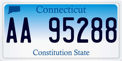 CT license plate AA95288