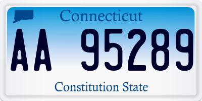 CT license plate AA95289