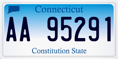 CT license plate AA95291
