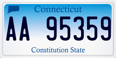 CT license plate AA95359