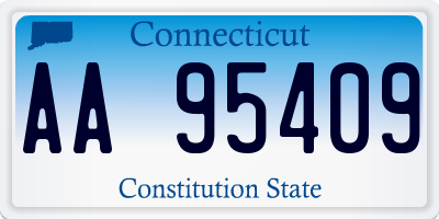 CT license plate AA95409