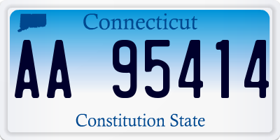 CT license plate AA95414