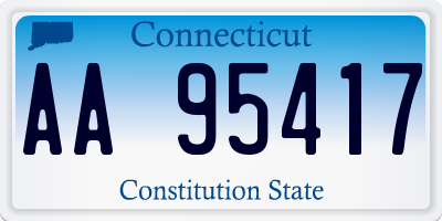 CT license plate AA95417