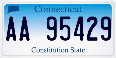 CT license plate AA95429