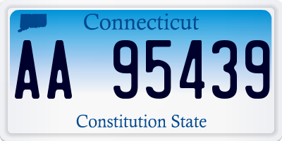 CT license plate AA95439
