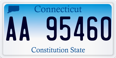 CT license plate AA95460