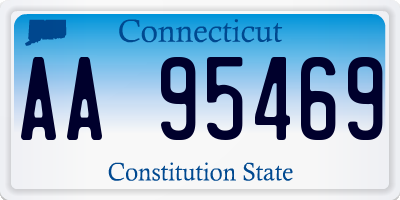 CT license plate AA95469