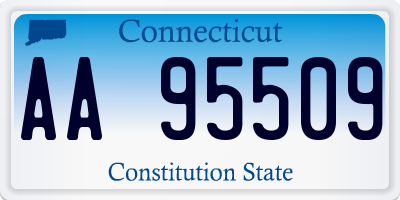 CT license plate AA95509