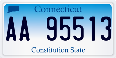 CT license plate AA95513