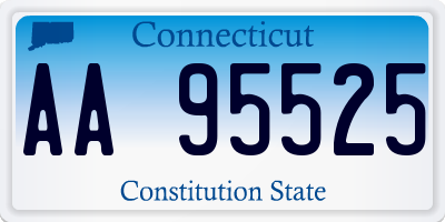 CT license plate AA95525