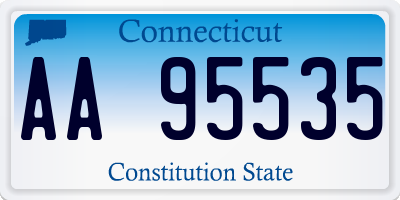 CT license plate AA95535