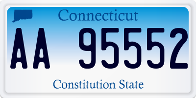 CT license plate AA95552