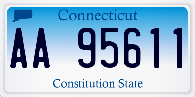 CT license plate AA95611