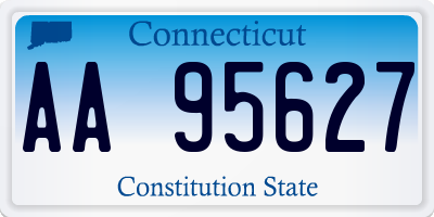 CT license plate AA95627