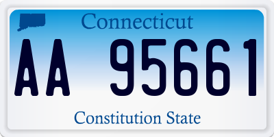 CT license plate AA95661