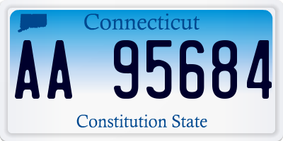 CT license plate AA95684