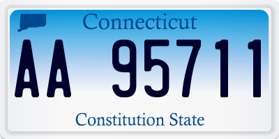 CT license plate AA95711