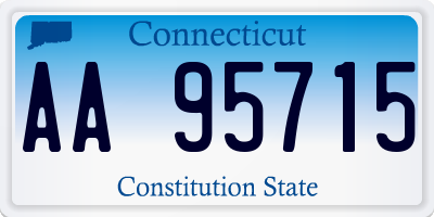 CT license plate AA95715