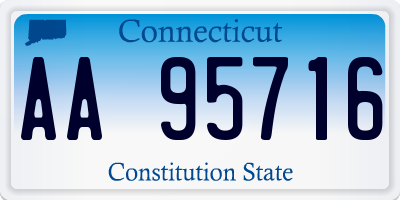 CT license plate AA95716