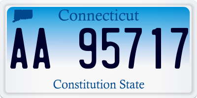 CT license plate AA95717