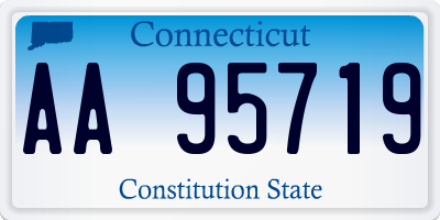 CT license plate AA95719