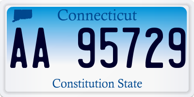 CT license plate AA95729