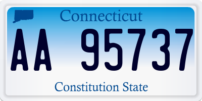 CT license plate AA95737