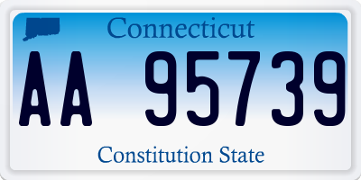 CT license plate AA95739