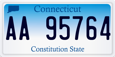 CT license plate AA95764