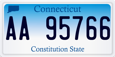 CT license plate AA95766