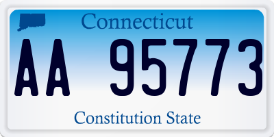 CT license plate AA95773