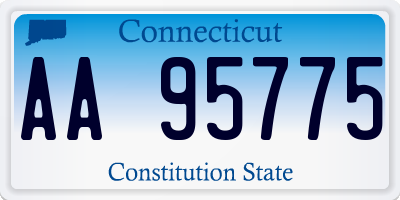 CT license plate AA95775