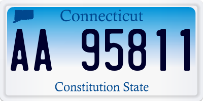 CT license plate AA95811